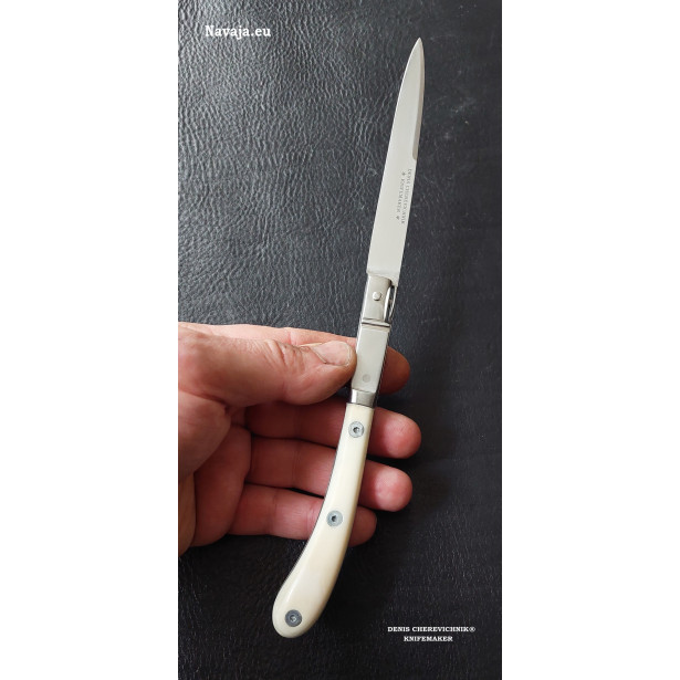 French Apache de Paris gentilomme style gentlemans walrus handle knife French Apache de Paris gentilomme style gentlemans walrus handle knife