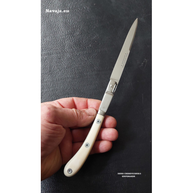 French Apache de Paris gentilomme style gentlemans walrus handle knife French Apache de Paris gentilomme style gentlemans walrus handle knife