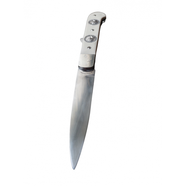 Сицилийский нож калтаджироне с элфорином инкрустированный серебром 925